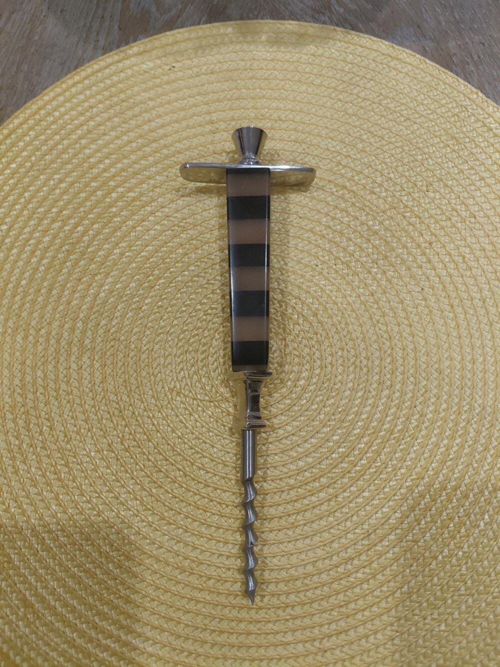 Darren Ransdell 1-Piece Bar Tool with Plastic Handles Brown/Black Stripe